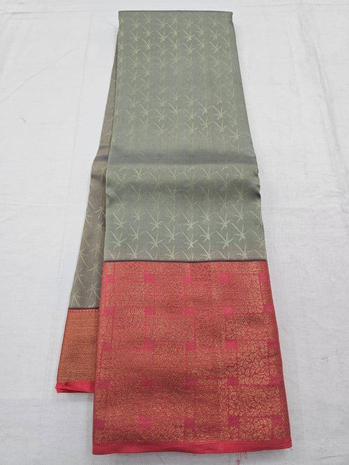 Kanchipuram Blended Elegant Silk Saree 026: Red And Maroon – Kanchipuram Lakshaya Silks