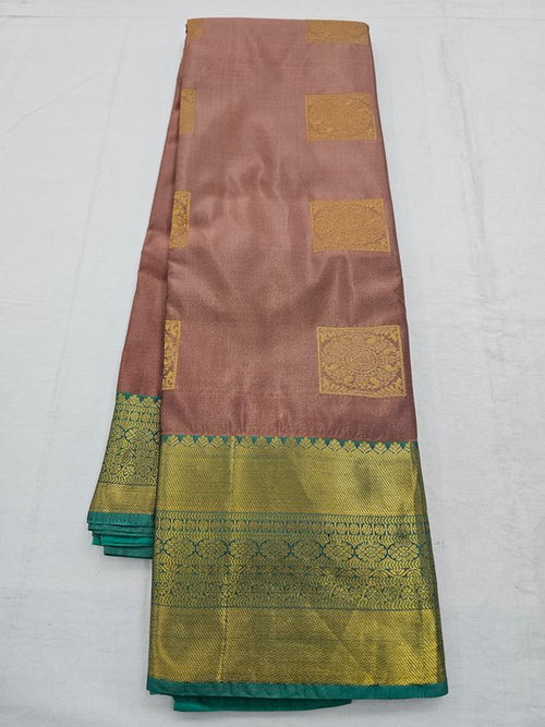 Mustard Yellow And Maroon Kanchipuram Pure Silk Sarees – Kanchipuram Lakshaya Silks