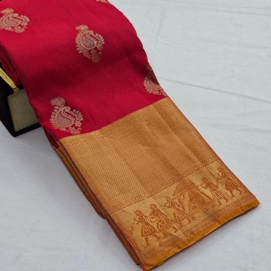Kanchipuram Pure Fancy Soft Silk Saree 028