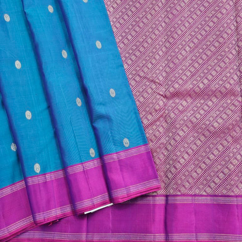 Turquoise Blue Kanchipuram Pure Silk Sarees – Kanchipuram Lakshaya Silks