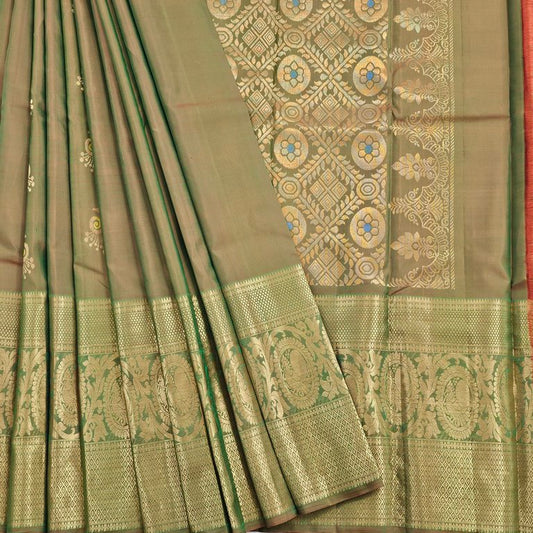 Kanchipuram Pure Elegant Fancy Silk Saree 014