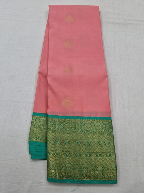 Kanchipuram Pure Silk Saree 010 Pink And Green – Kanchipuram Lakshaya Silks