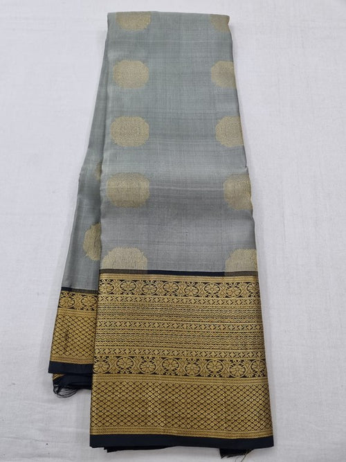 Cream And Gold Kanchipuram Pure Silk Saree 013 – Kanchipuram Lakshaya Silks