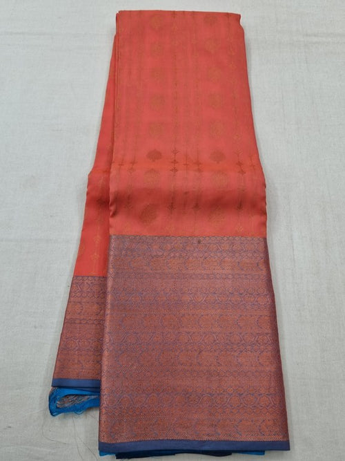 Red And Maroon Kanchipuram Pure Silk Saree With Soft Satin – Kanchipuram Lakshaya Silks