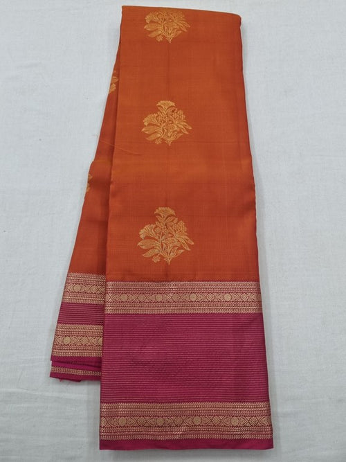 Rani Pink And Rani Pink Kanchipuram Pure Silk Saree With Kanchipuram Pure Soft Silk – Kanchipuram Lakshaya Silks