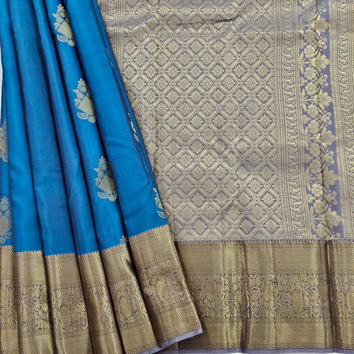 Royal Blue Kanchipuram Pure Silk Sarees – Kanchipuram Lakshaya Silks
