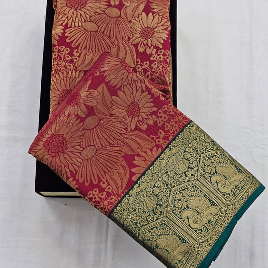 Kanchipuram Pure Elegant Bridal Silk Saree 035