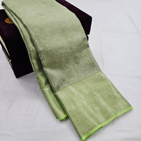 Kanchipuram Traditional Pure Handloom Tissue Silk Saree 022