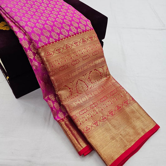 Kanchipuram Traditional Pure Handloom Bridal Silk Saree 024