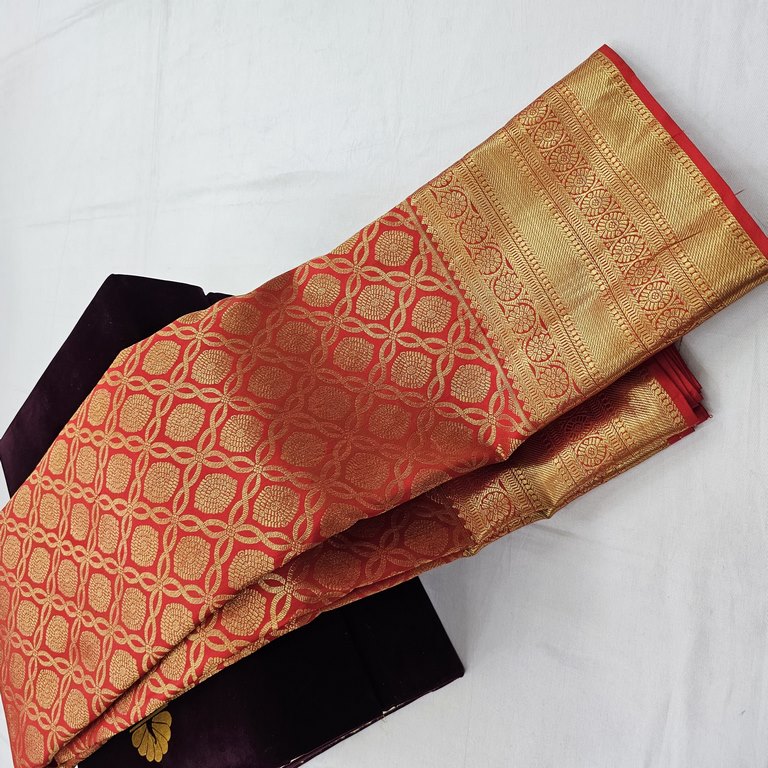 Kanchipuram Traditional Pure Handloom Bridal Silk Saree 025