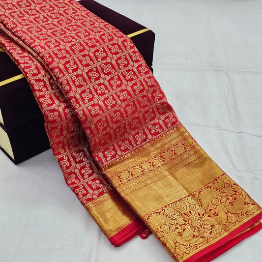 Kanchipuram Traditional Pure Handloom Bridal Silk Saree 031