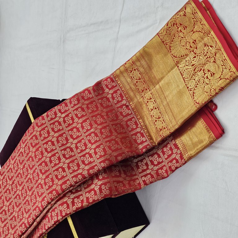Kanchipuram Traditional Pure Handloom Bridal Silk Saree 031