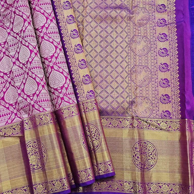Kanchipuram Pure Handloom Traditional Bridal Silk Saree 018