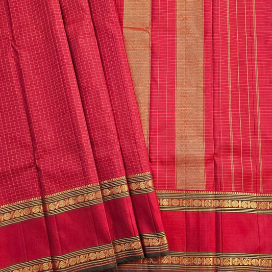 Kanchipuram Traditional Pure Handloom Vaira Oosi Silk Saree 022