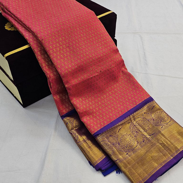 Kanchipuram Traditional Pure Luxury Wedding Bridal Silk Saree 023