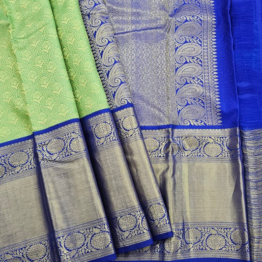Kanchipuram Pure Handloom Traditional Wedding Korvai Bridal Silk Saree 012
