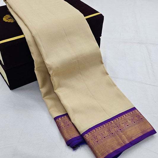 Kanchipuram Pure Handloom Traditional Korvai Fancy Silk Saree 011