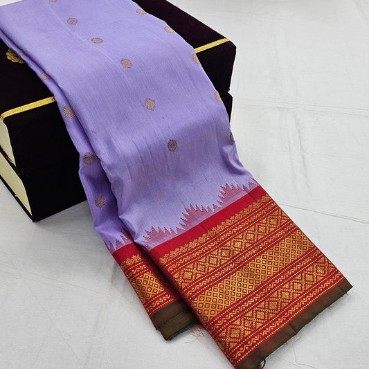 Kanchipuram Pure Handloom Traditional Wedding Korvai Fancy Silk Saree 009