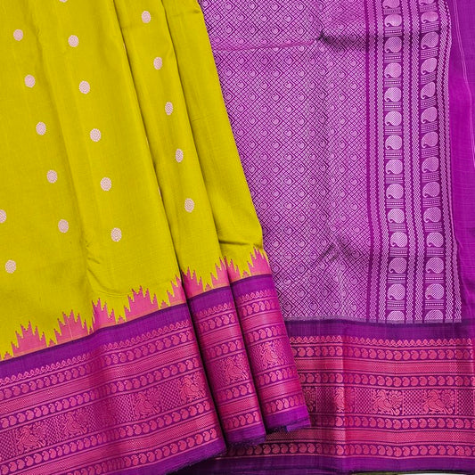 Kanchipuram Pure Handloom Traditional Wedding Fancy Silk Saree 010