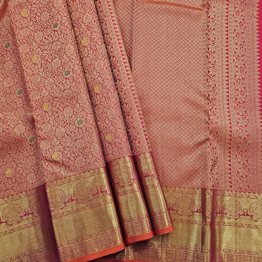 Kanchipuram Pure Handloom Luxury Wedding Bridal Silk Saree 007