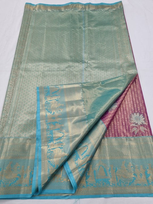 Kanchipuram Blended Tissue Silk Sarees 129