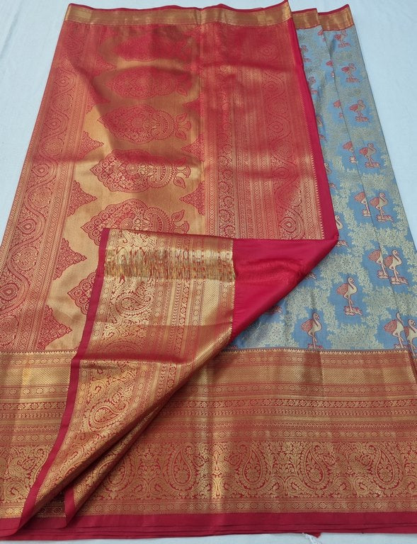 Kanchipuram Blended Tissue Silk Sarees 138