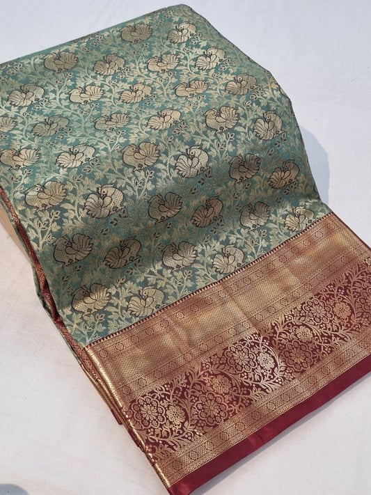 Kanchipuram Blended Bridal Silk Sarees 145