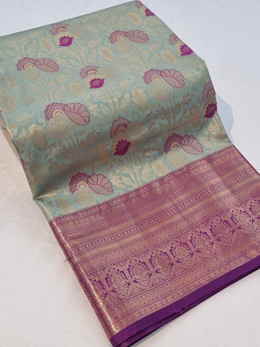 Kanchipuram Blended Tissue Silk Sarees 146