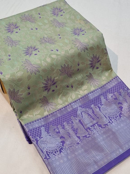 Kanchipuram Blended Tissue Silk Sarees 150