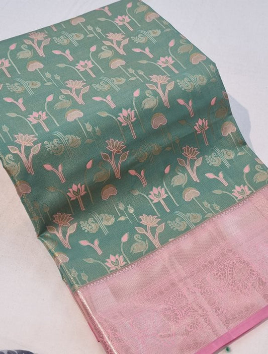 Kanchipuram Blended Tissue Silk Sarees 154