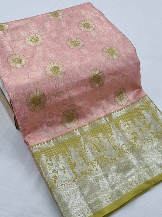 Kanchipuram Blended Tissue Silk Sarees 156