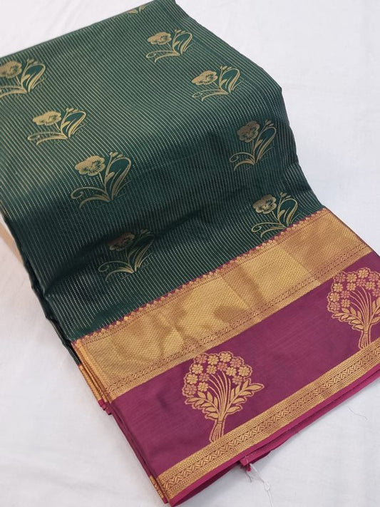 Kanchipuram Blended Tissue Silk Sarees 159