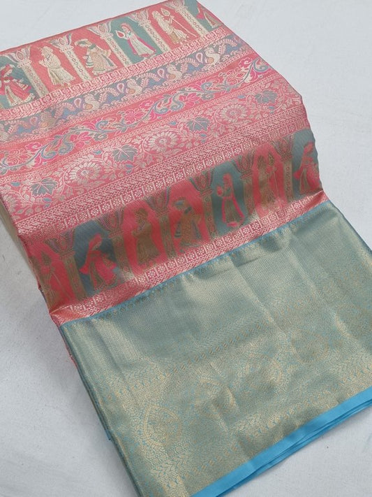 Kanchipuram Blended Tissue Silk Sarees 172