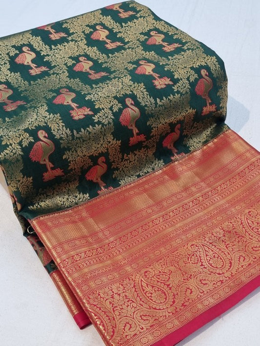 Kanchipuram Blended Tissue Silk Sarees 189