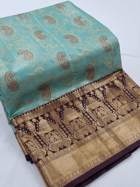 Kanchipuram Blended Tissue Silk Sarees 194