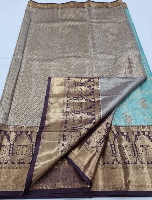 Kanchipuram Blended Tissue Silk Sarees 194