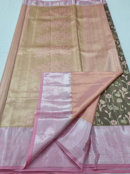Kanchipuram Blended Tissue Silk Sarees 198