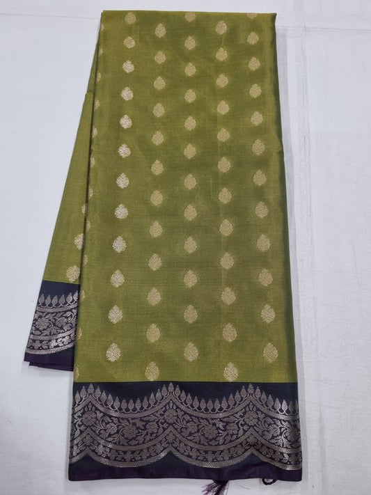 Kanchipuram Blended Trendy Fancy Silk Saree 442