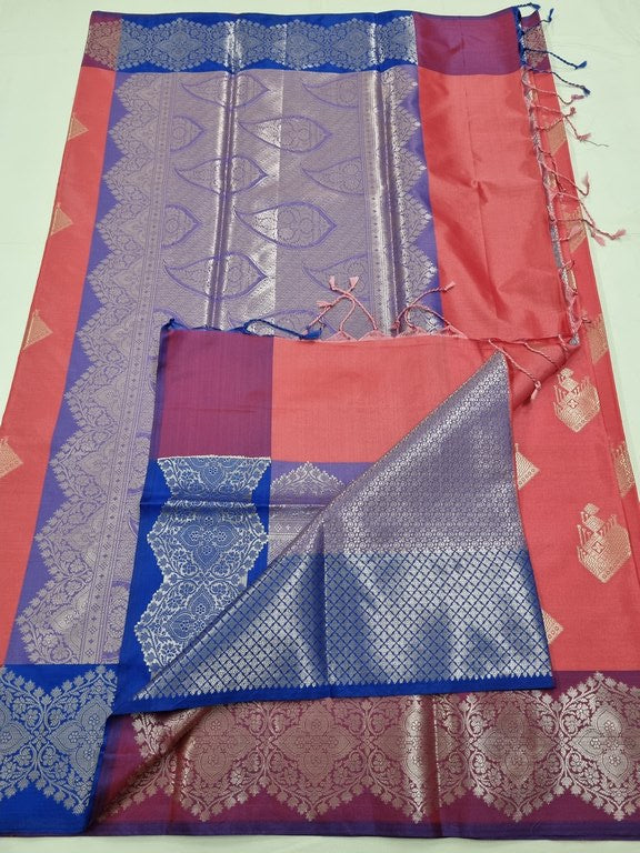Kanchipuram Blended Trendy Fancy Silk Saree 449