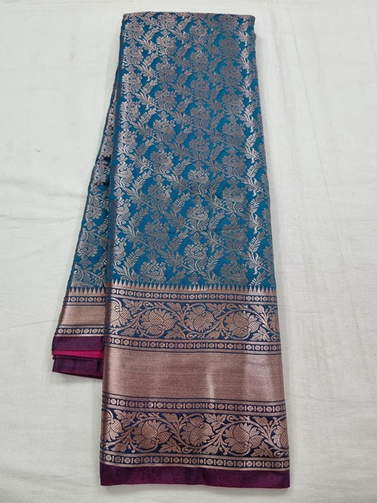 Kanchipuram Blended Trendy Fancy Silk Saree 022