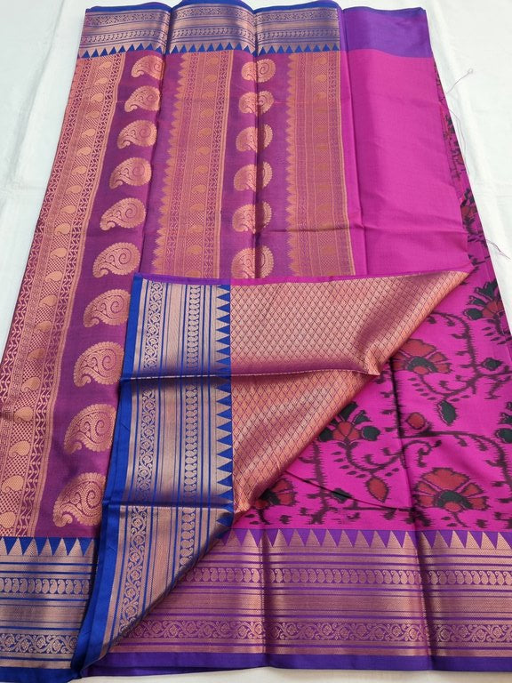 Kanchipuram Blended Poochampalli Silk Saree 059