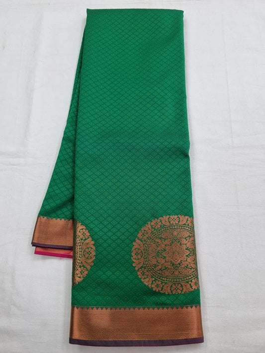 Kanchipuram Blended Trendy Fancy Silk Saree 092