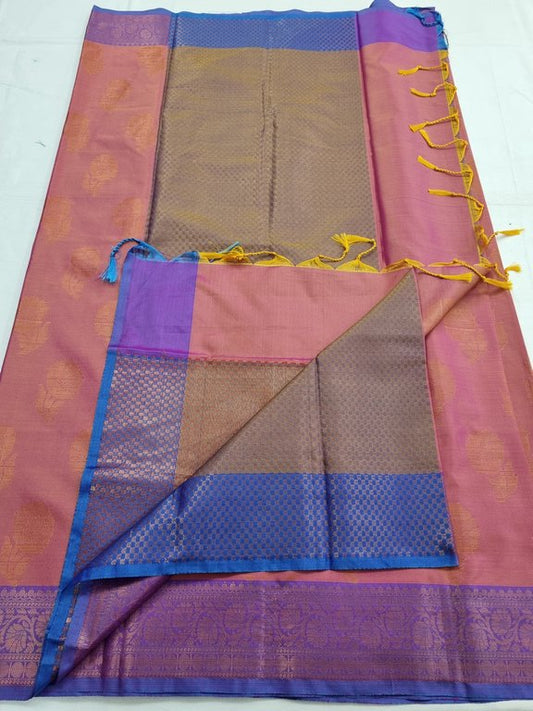 Kanchipuram Blended Trendy Fancy Silk Saree 180
