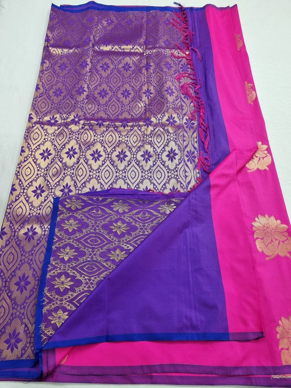 Kanchipuram Blended Trendy Soft Silk Saree 350