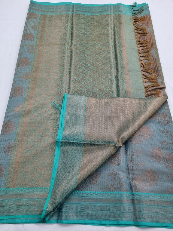 Kanchipuram Blended Trendy Tissue Silk Saree 373