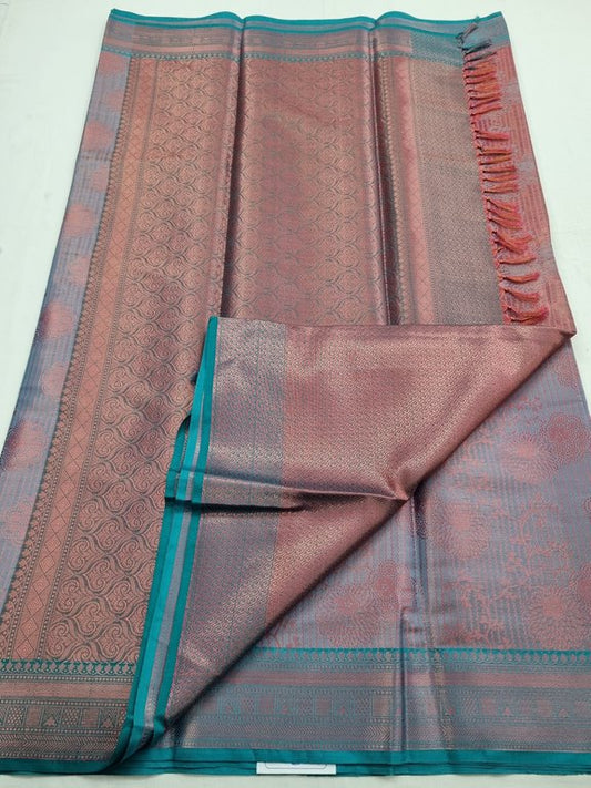 Kanchipuram Blended Trendy Tissue Silk Saree 377