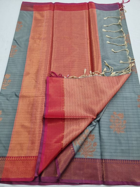 Kanchipuram Blended Trendy Soft Silk Saree 424