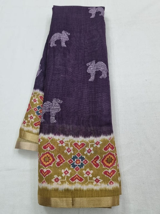 Kanchipuram Blended Trendy Kalamkari Silk Saree 487