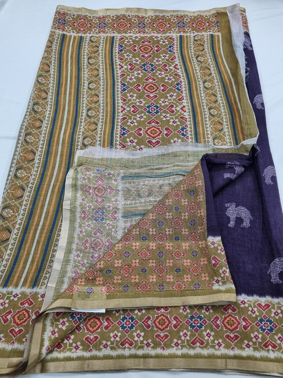 Kanchipuram Blended Trendy Kalamkari Silk Saree 487