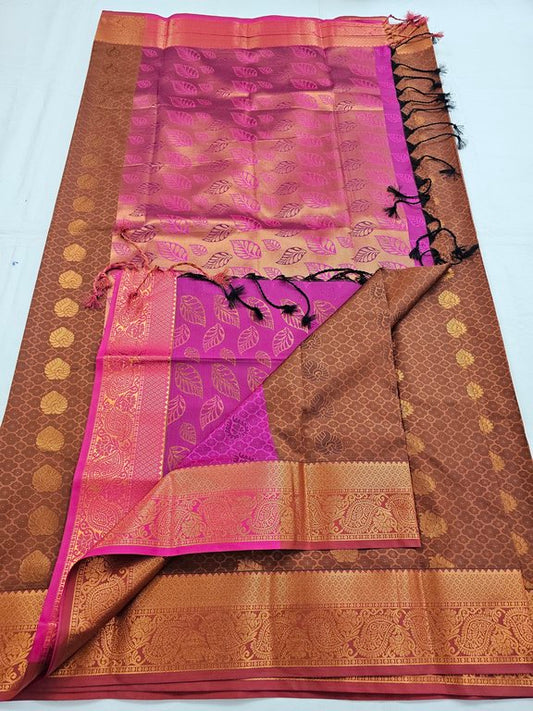 Kanchipuram Blended Trendy Fancy Silk Saree 664